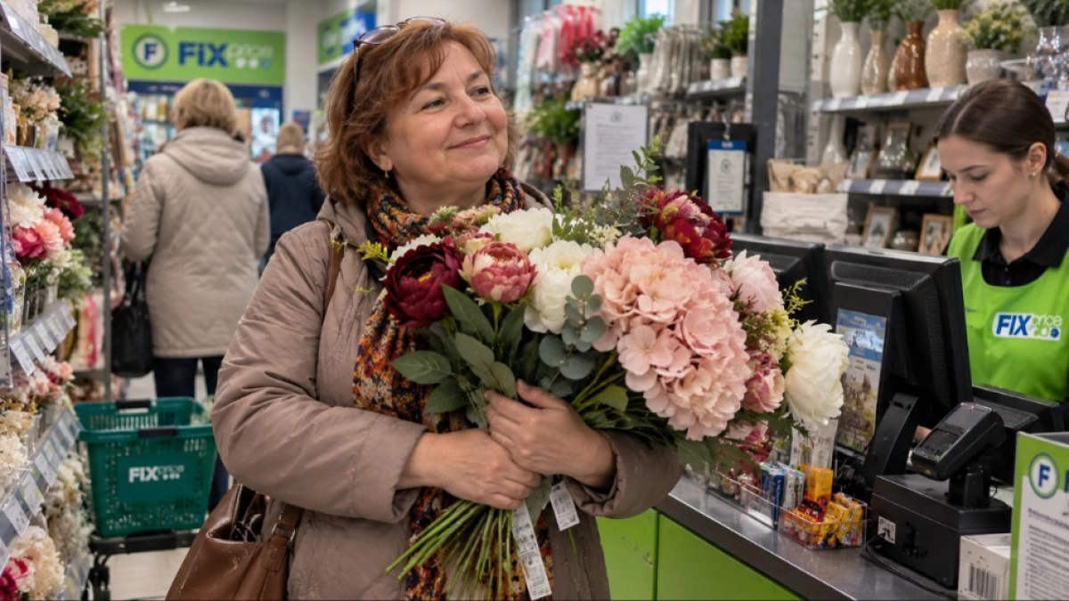 Купила в Fix Price охапку искусственных цветов — делаю королевский декор дома: один трюк — и зеркало как «цветочное облако»