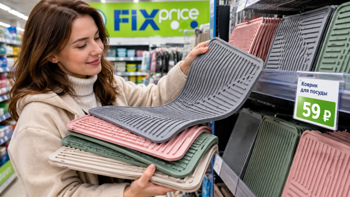 Стоит 59 рублей, а выручают меня круглый год: зачем я беру в Fix Price сразу несколько ковриков для посуды