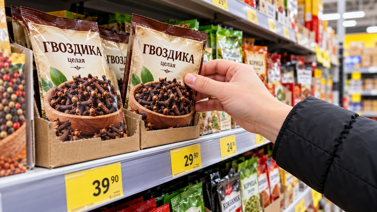 Осенью скупаю гвоздику за 49 рублей в "Светофоре" по 10 пачек: копеечная пряность выручает всю зиму