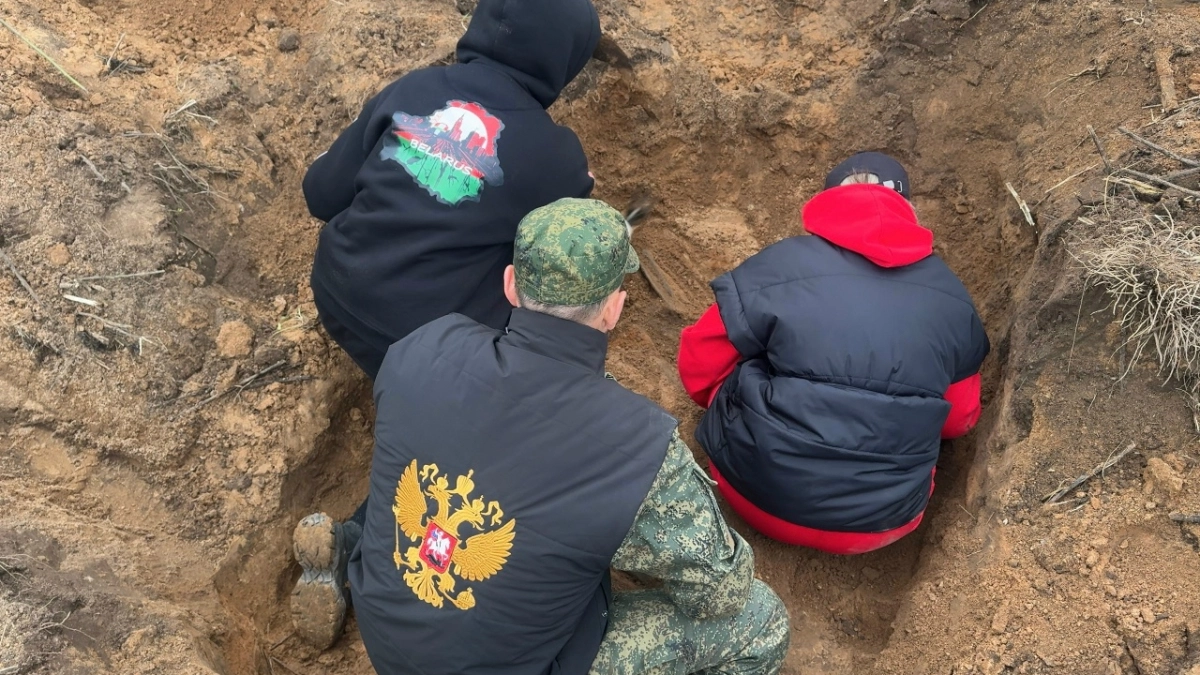 В Невельском округе поисковики обнаружили останки красноармейцев