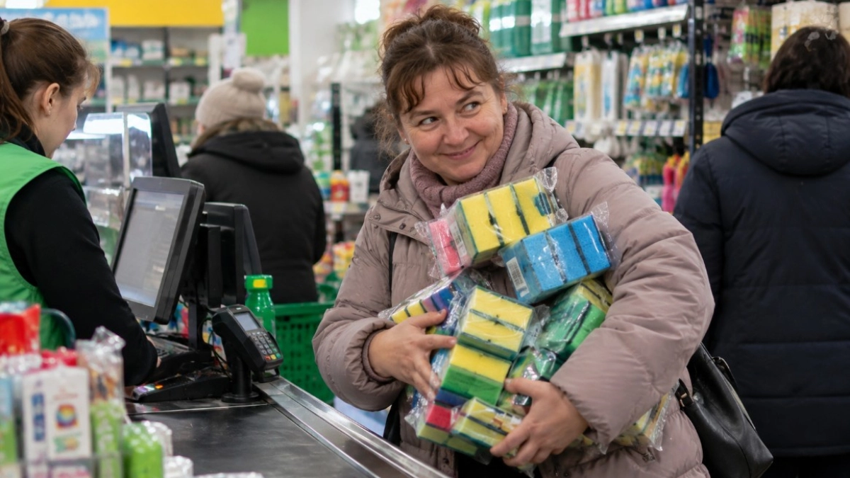 Скупила в Fix Price губки по 29 рублей и хихикаю: дома нашла им 5 применений — мытья посуды в списке нет