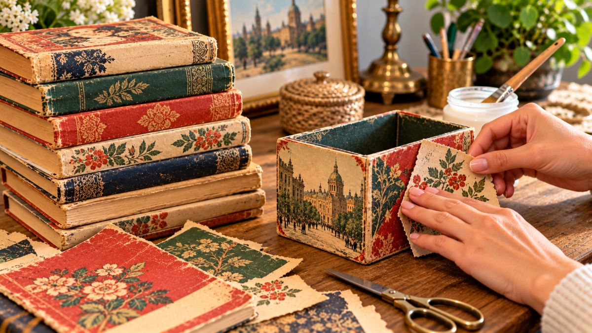 Советские книги с Авито по 50 ₽ разбираю до обложек – делаю 5 вещей для дома: как с витрины антикварного бутика